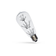 2 PZ Lampade LED E27 RGB 3W 45 LED Cambia Colori Automatico Cromoterapia Ø64mm H143mm