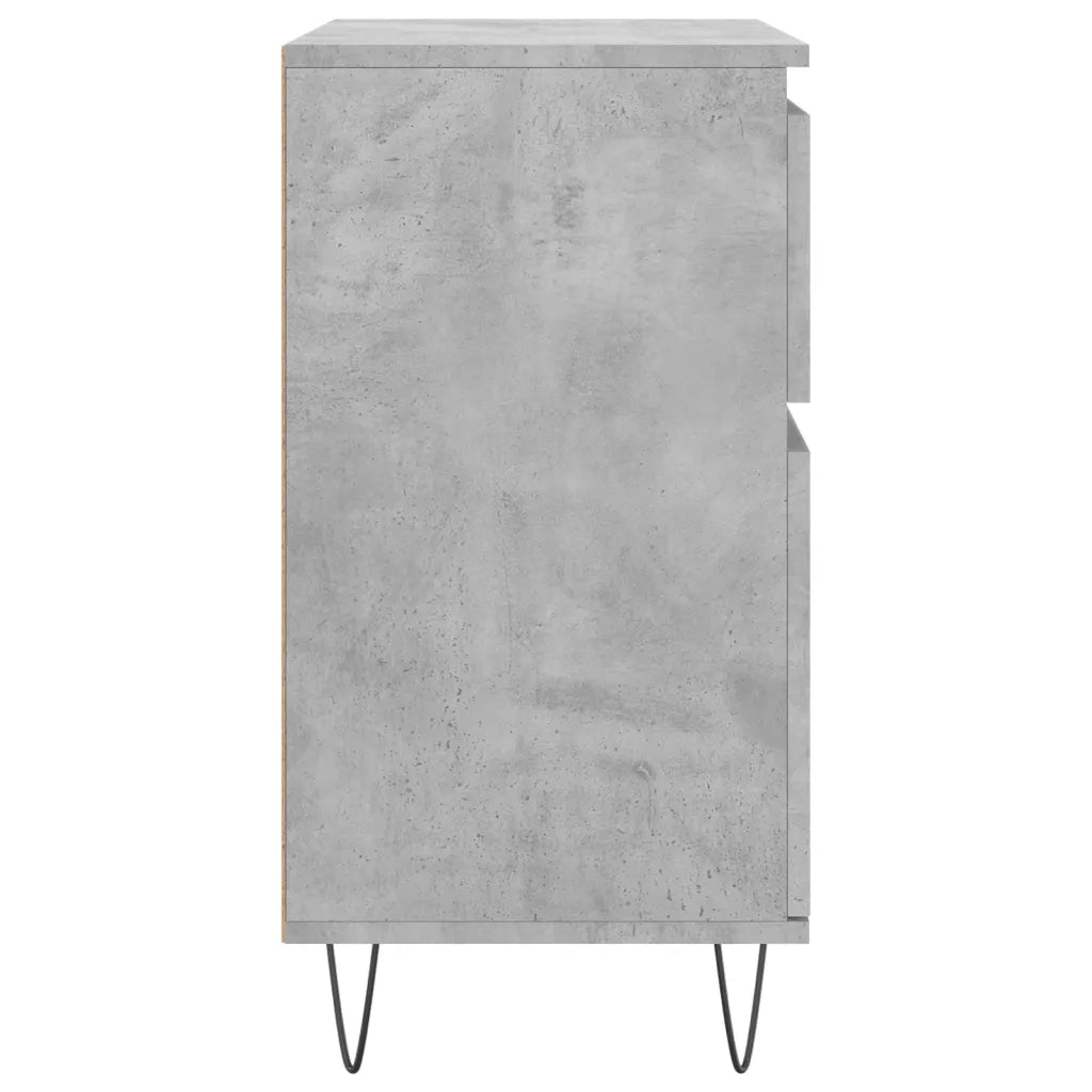 Credenza | Madia | Buffet da pranzo | Armadio da pranzo Grigio Cemento 60x35x70 cm in Legno Multistrato