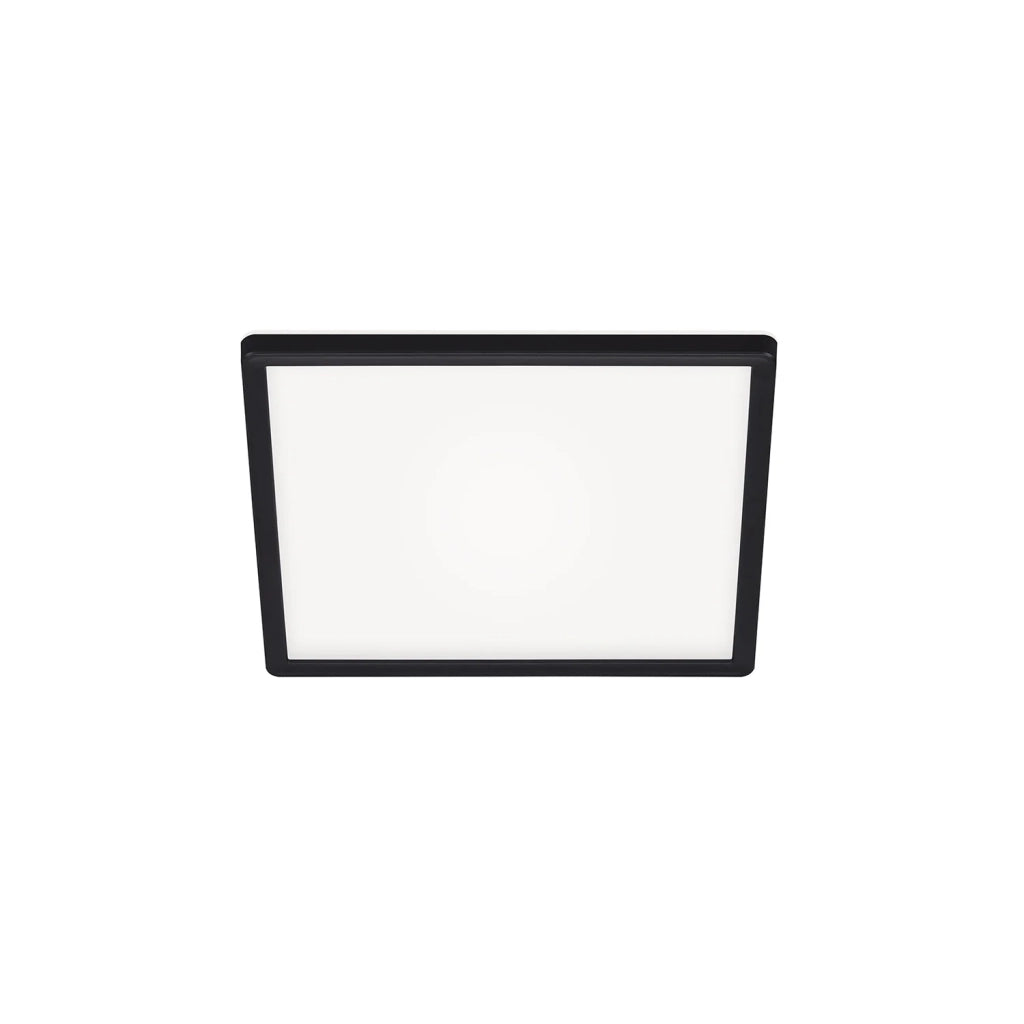 Plafoniera Moderna Slim Plastica Nero Led 18W 4000K