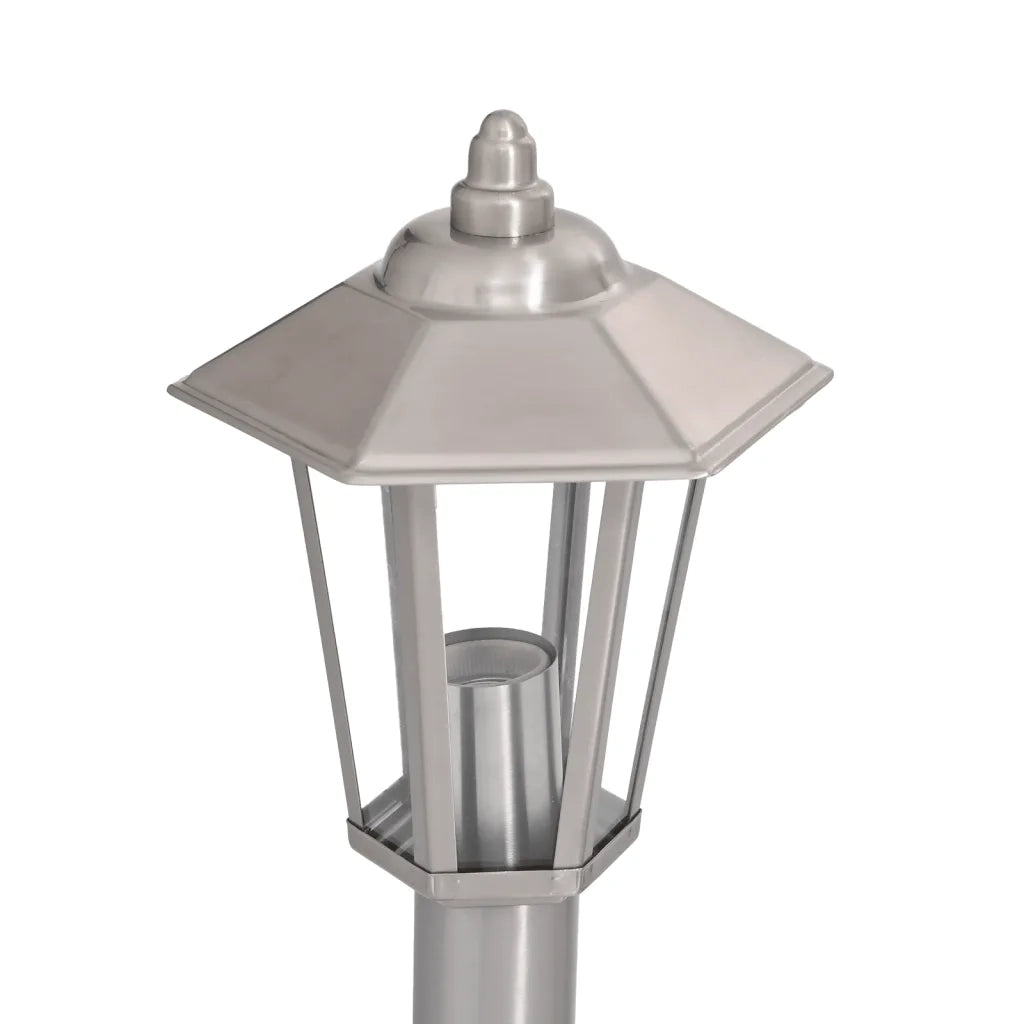 Lampade da Terra per Esterni 3 pz Argento 120cm in Acciaio Inox CFW8810111