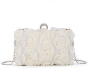 Borsa da sera per donne estive, formale con catena rimovibile per matrimoni, beige