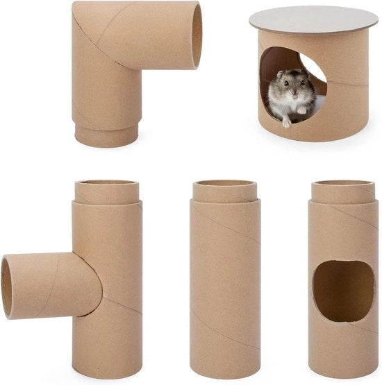 Tunnel per Hamster - Rifugio per Piccoli Animali con Buco di Fuga