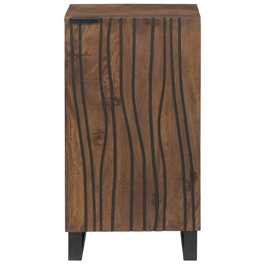 Sideboard 40x33.5x75 cm Legno Massello di Mango