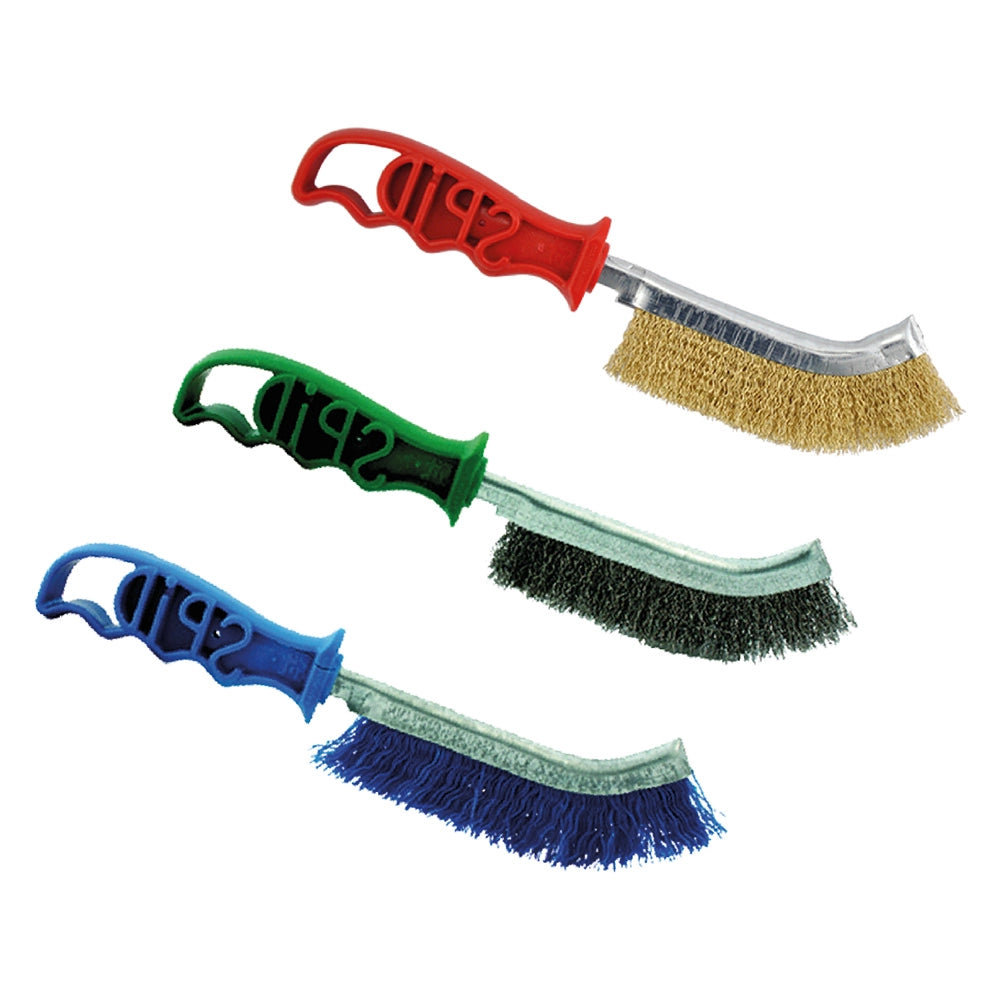 SPAZZOLA A MANO CURVA 'SPID' acciaio inox  - SIT