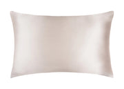 Federa Guanciale Cuscino Letto 100% Seta Chiusura Zip In Tinta Unita - Federa - Bianco