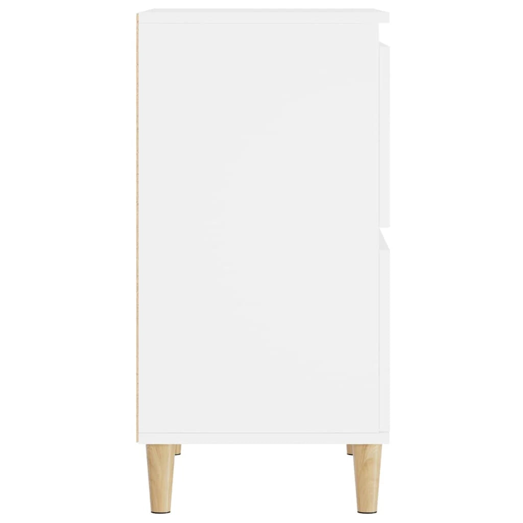 Buffet credenza cassettiera armadio mobile contenitore organizer per cucina soggiorno salotti set da 2 60 x 35 x 70 cm legno ingegnerizzato bianco 02_0036680