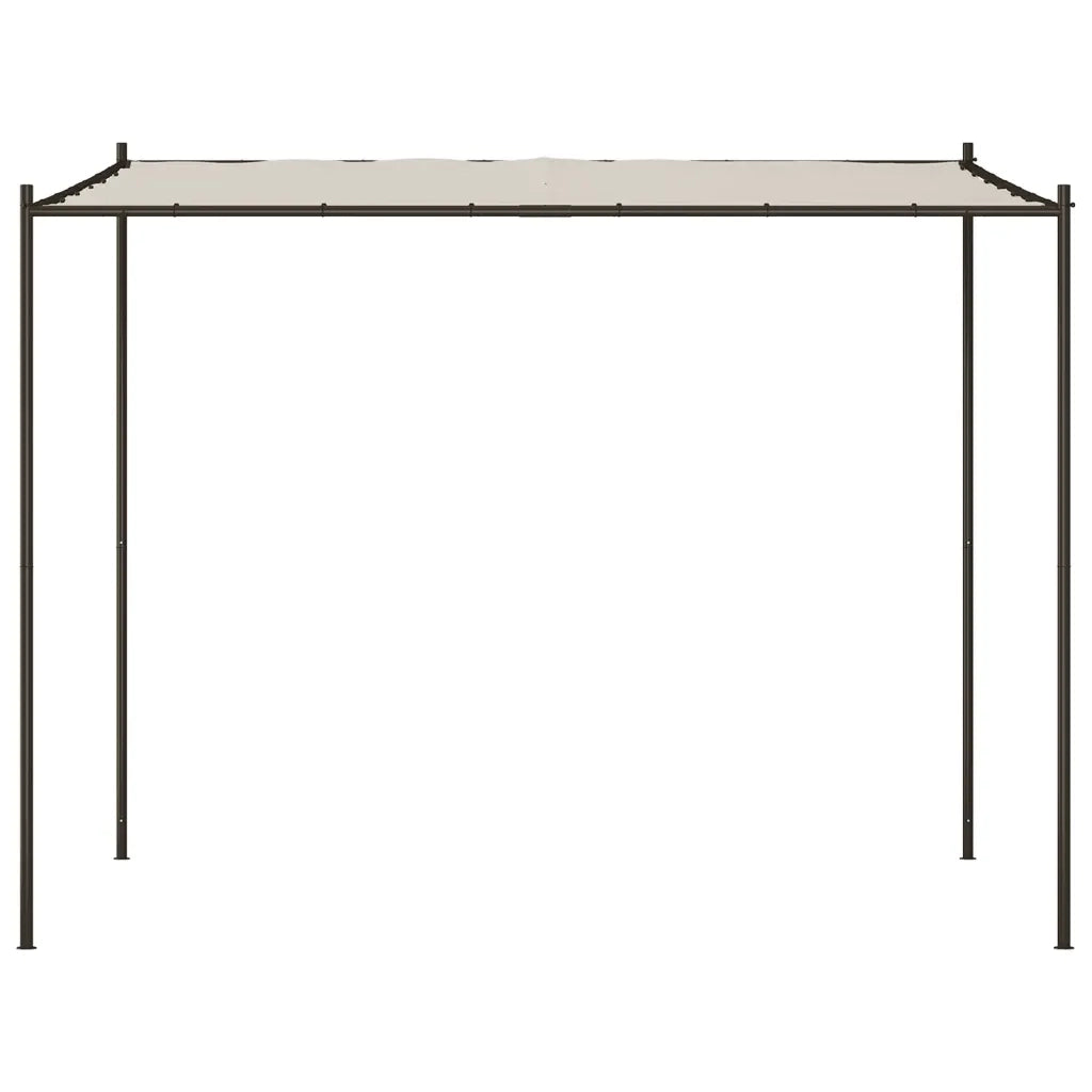 Gazebo Bianco 3x3 m 180 g/mÂ² Tessuto e Acciaio