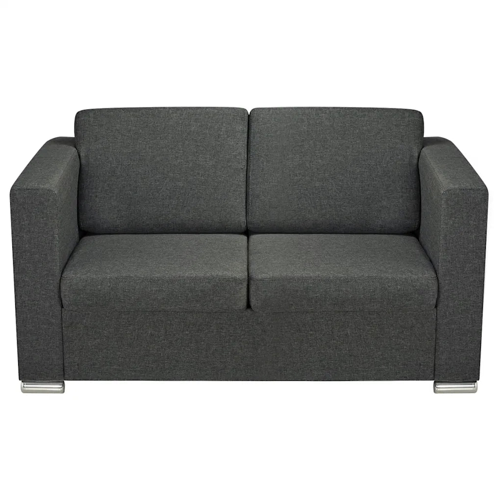 3 Pz Set di Divani in Stoffa Grigio Scuro 274215