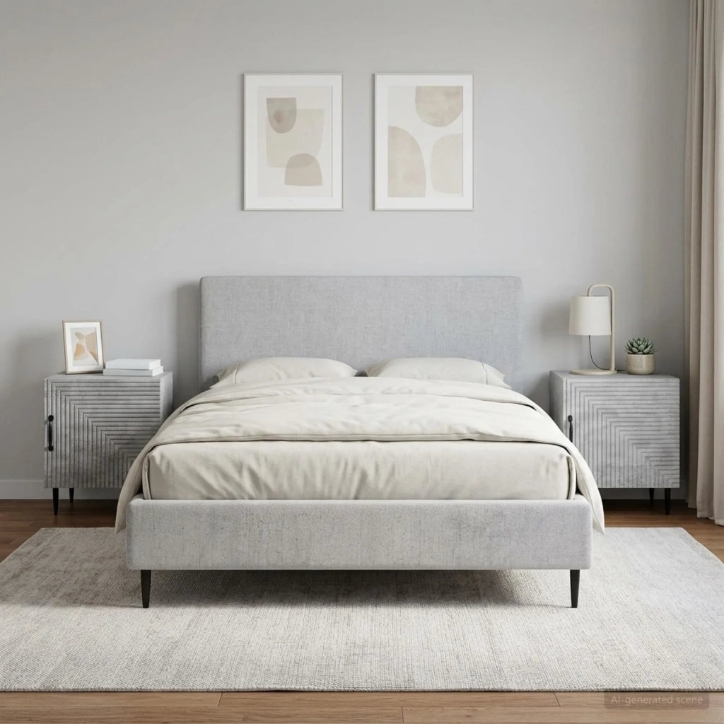 Armadio da Notte 2 pcs Grigio Cemento 43 x 34,5 x 50 cm 894802