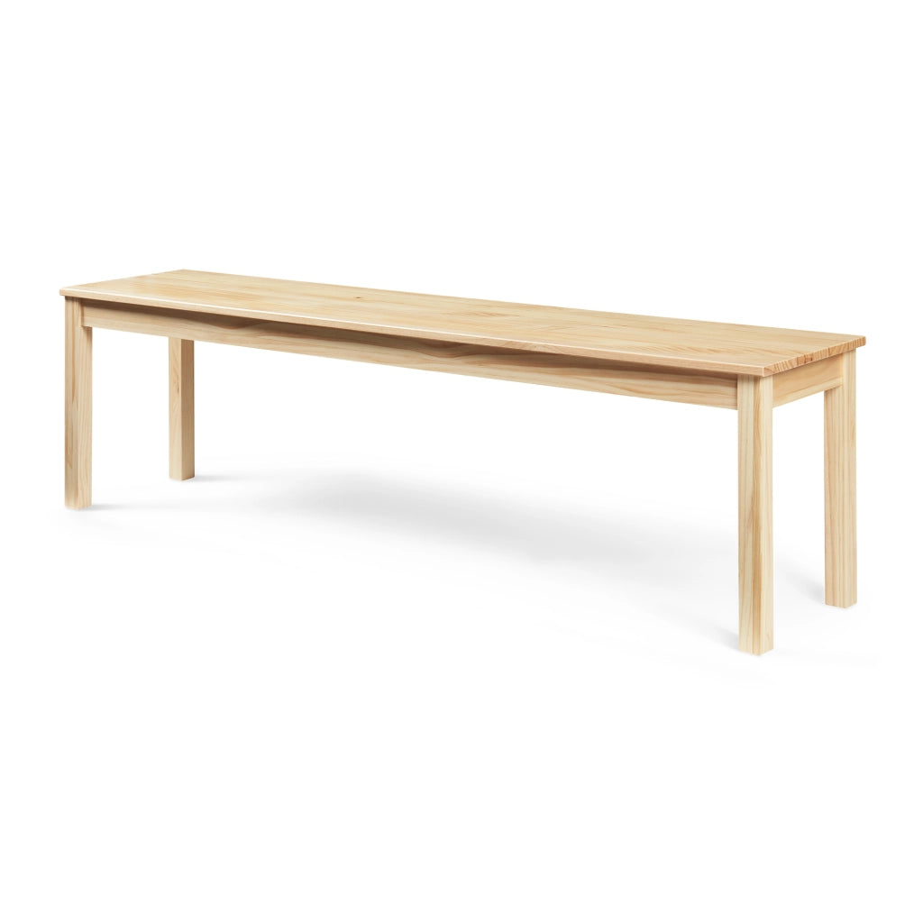 Panca da Tavolo Pranzo Trerunulu in Legno di Pino 140 x 35 x 45 cm - Naturale [en.casa]
