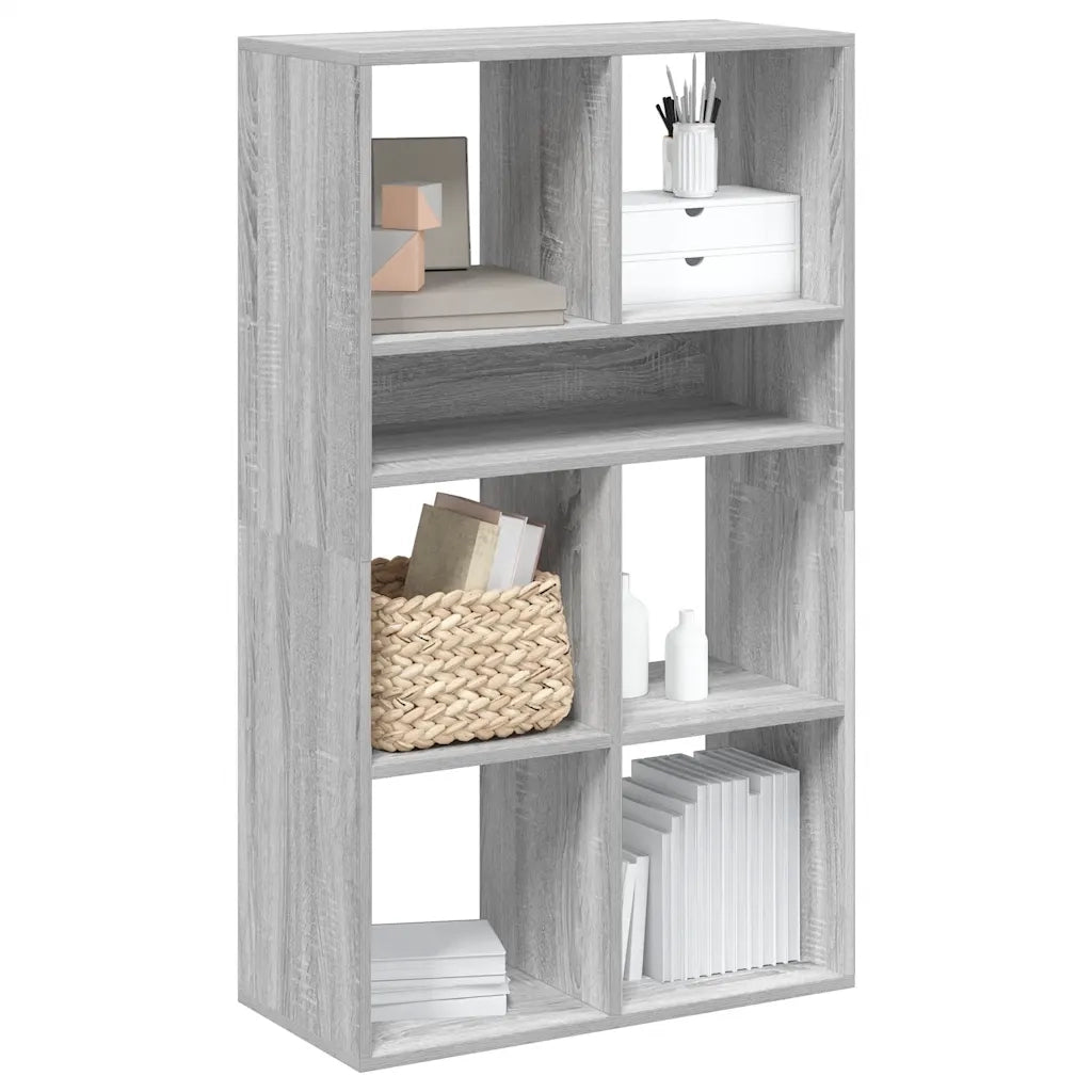 Libreria Grigio Sonoma 66x31x112 cm in Legno Multistrato 860306