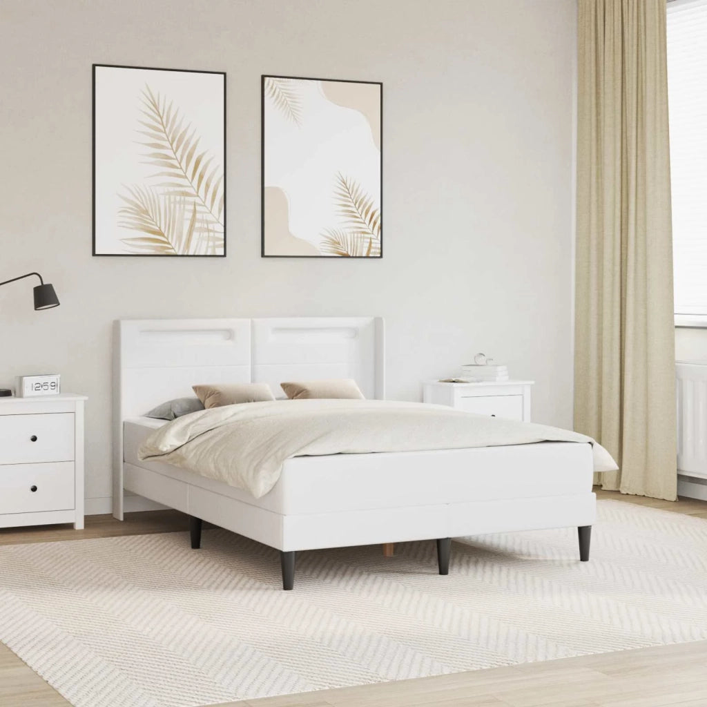 Struttura letto con materasso Bianco 160 x 200 cm Similpelle 3414917