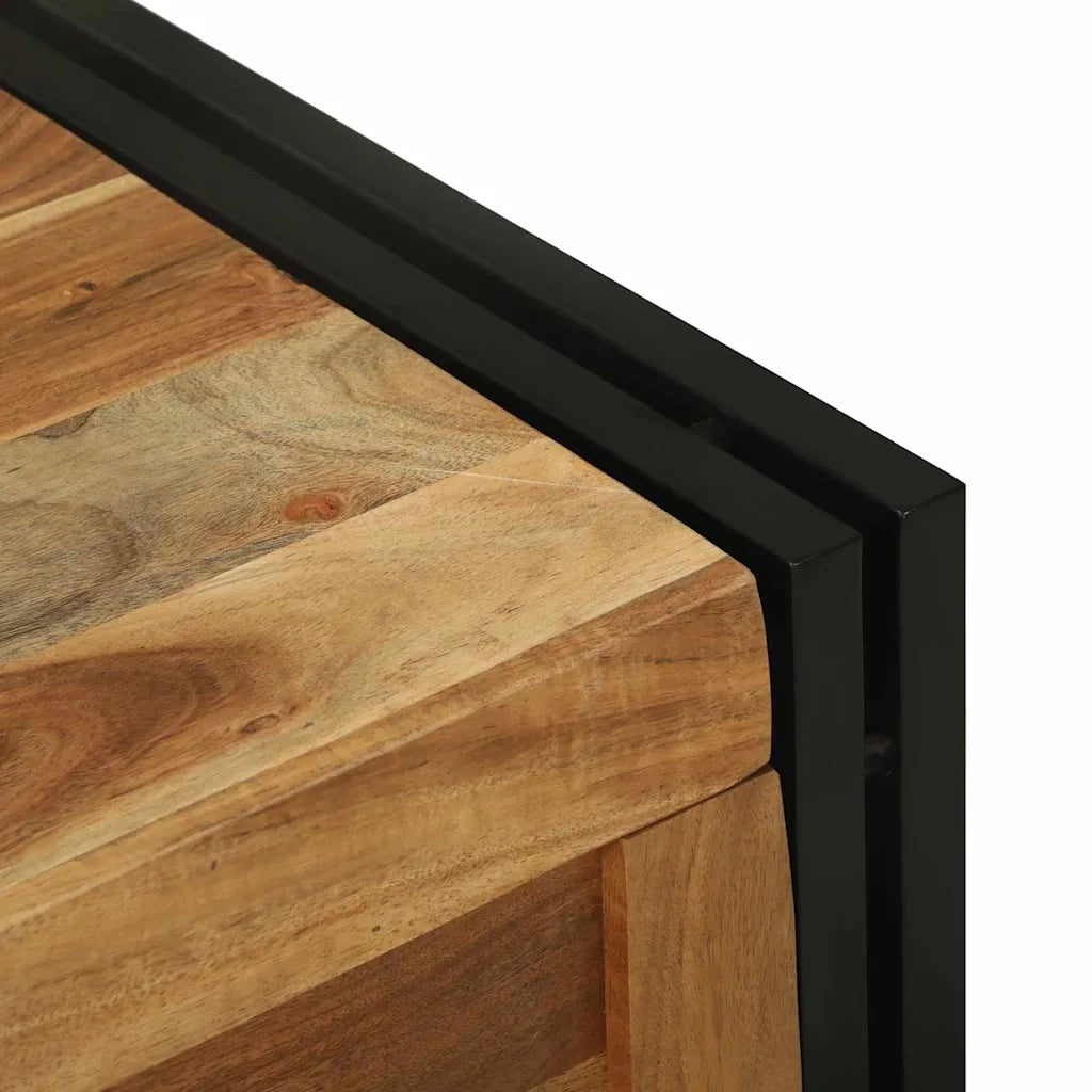 Scatola di Stoccaggio 80 x 50 x 50 cm Legno di acacia 4016747