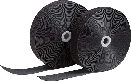 Strisce di Velcro Extra Resistenti 25 m x 50 mm per Sartoria - Ideali per la Decorazione di Casa e Abbigliamento