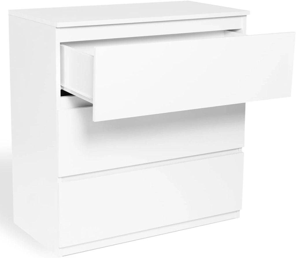 Cassettiera a 3 cassetti TOMI legno bianco