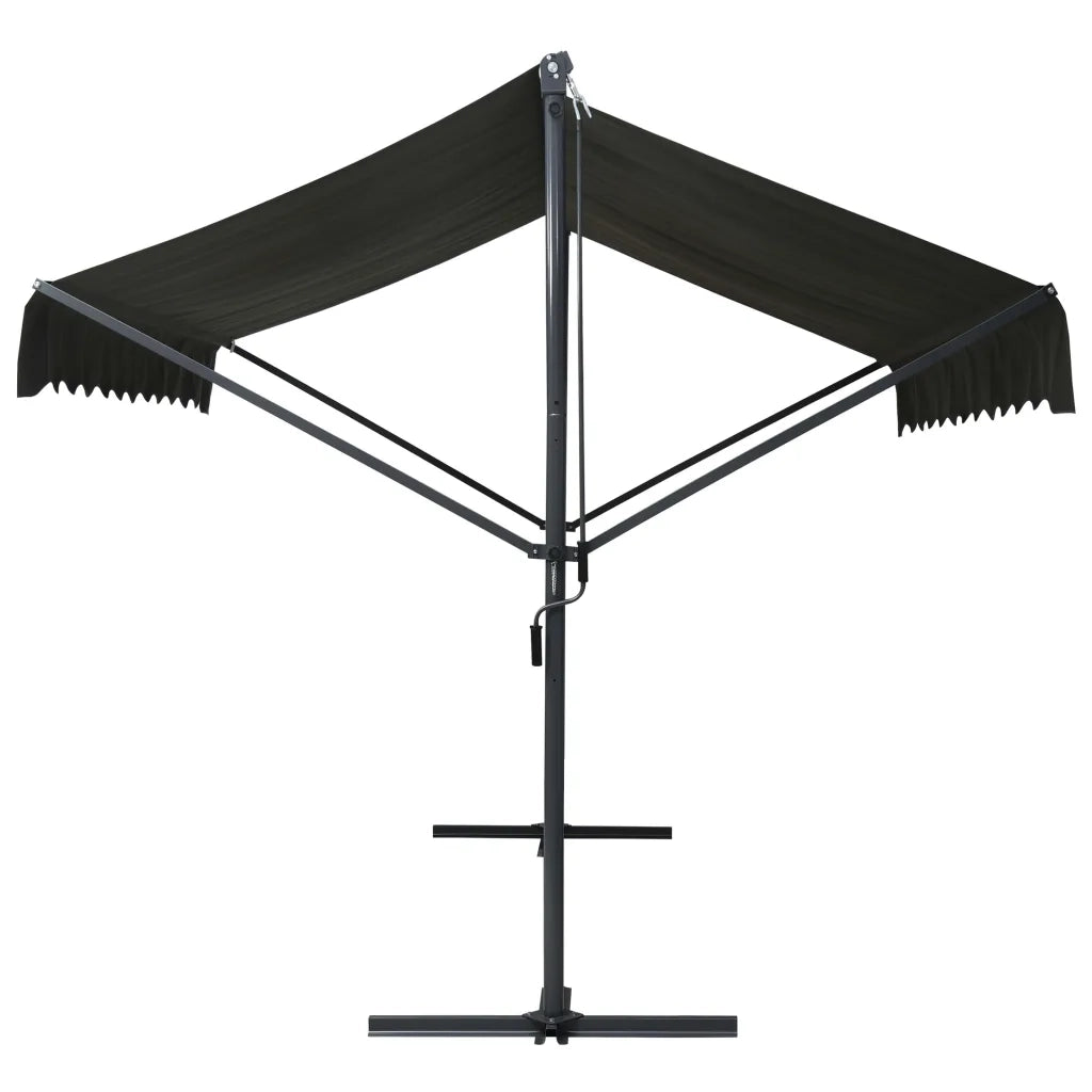Tenda Parasole con Piedistallo 500x300 cm Antracite 145887