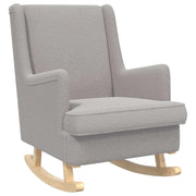 Sedia a dondolo Grigio Chiaro 62 x 80 x 85 cm Bouclé