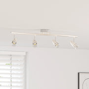 Faretto da soffitto regolabile a 4 vie Nichel opaco GU10