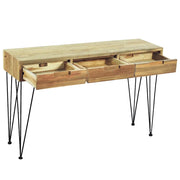 Tavolo Consolle 120x35x76 cm in Legno Massello di Teak 244573