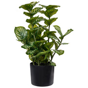 Pianta artificiale in vaso, materiale sintetico verde, 50 cm, accessorio decorativo da interno