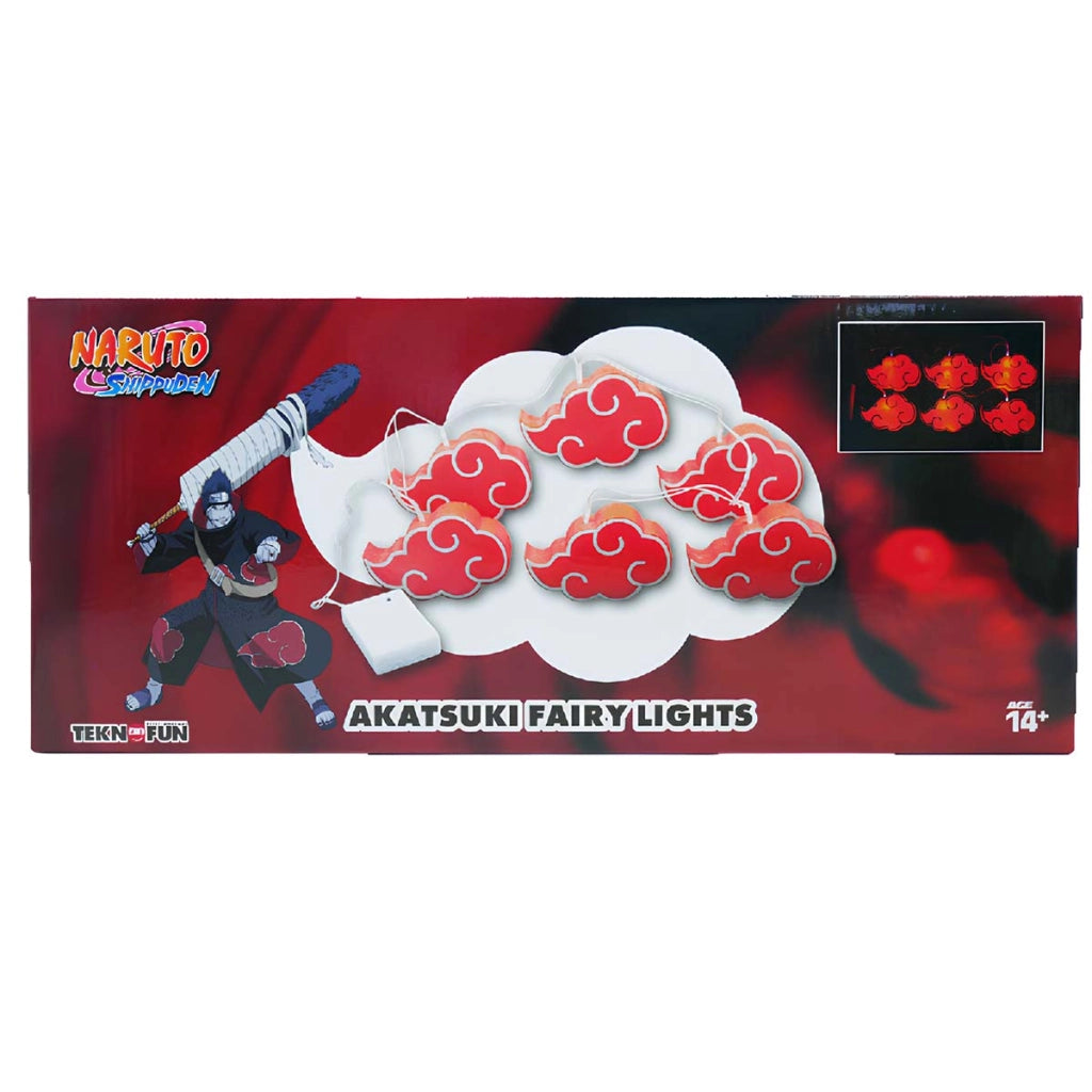 Ghirlanda Luminosa LED Naruto Akatsuki Decorazione Interna 2m Rosso Teknofun