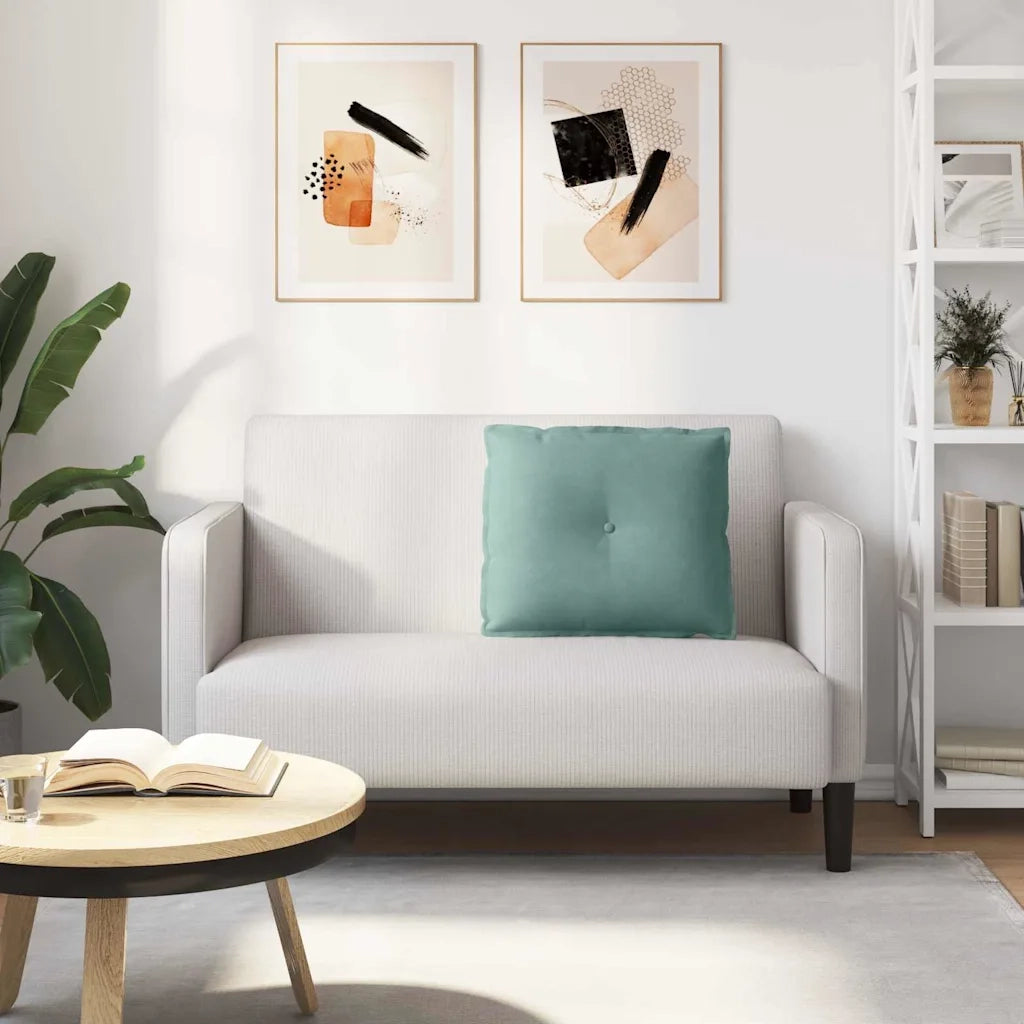 Cuscino per Schiena | Cuscino dorsale Verde Mare 60 x 50 cm Tessuto in Cords