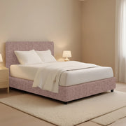Gosport, Letto Piazza e Mezza Sfoderabile Made in Italy, Rosa Antico