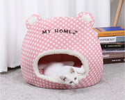 Casa di Riposo Autocalda per Cani o Gatti Indoor, Tenda Cozy e Accogliente, Ideale per Piccoli o Medi, Dimensioni S 42x32x38.5cm