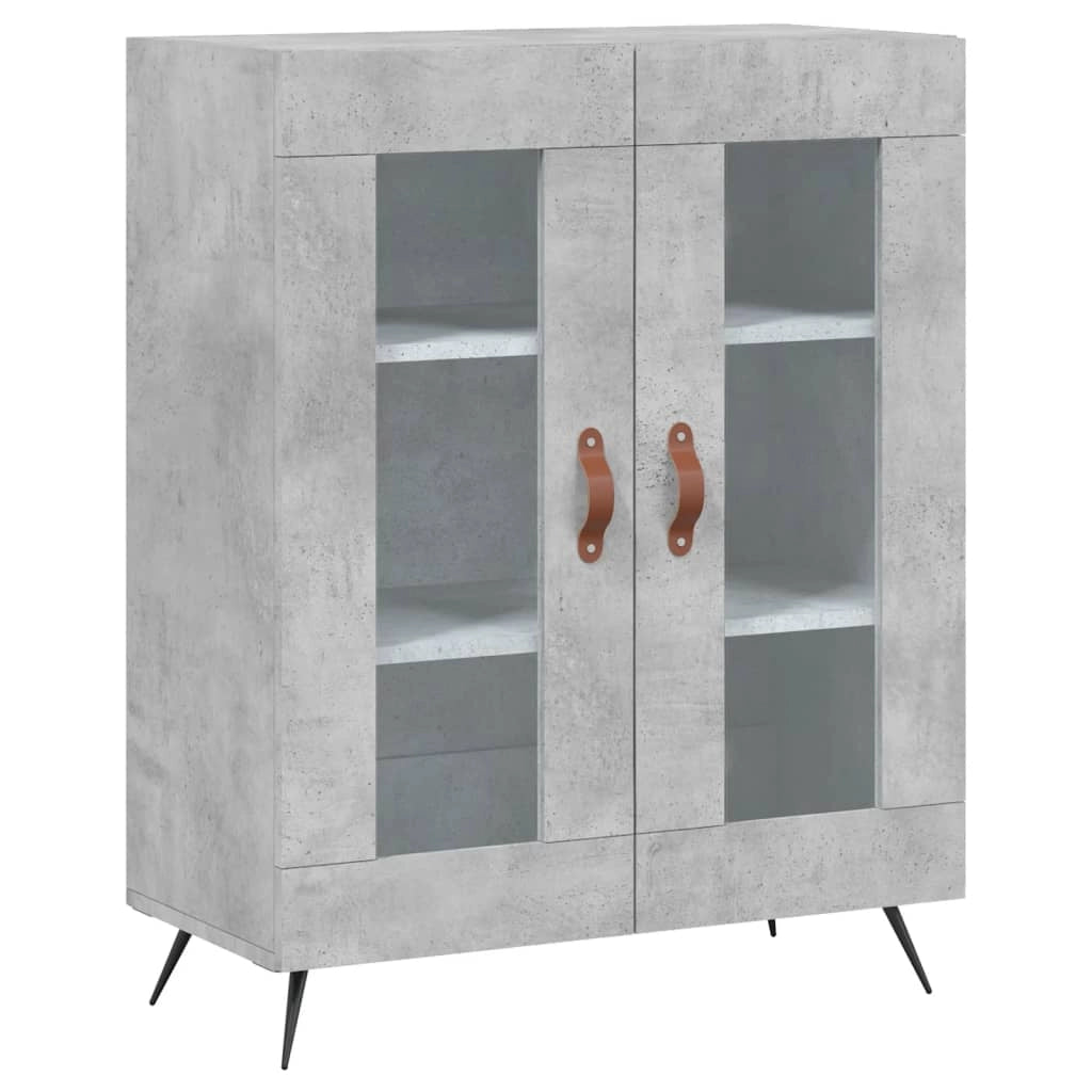 Buffet credenza cassettiera armadio mobile contenitore organizer cucina soggiorno salotto alto 69,5 x 34 x 180 cm legno ingegnerizzato grigio 02_0034544