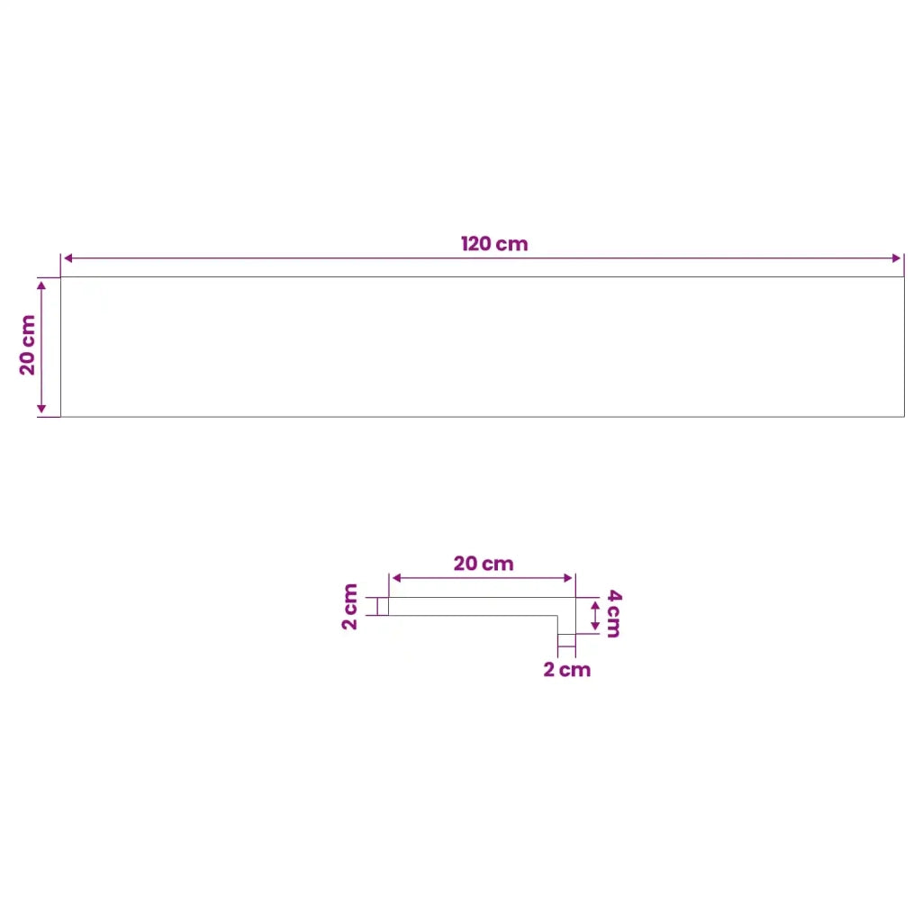 Soglie per finestre 2 pz Verniciato 120 x 20 x 2 cm 42048220