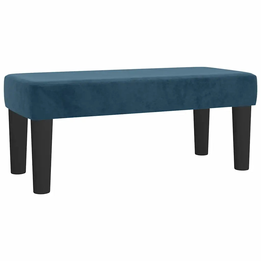 Giroletto a Molle con Materasso Blu Scuro 120x200 cm in Velluto