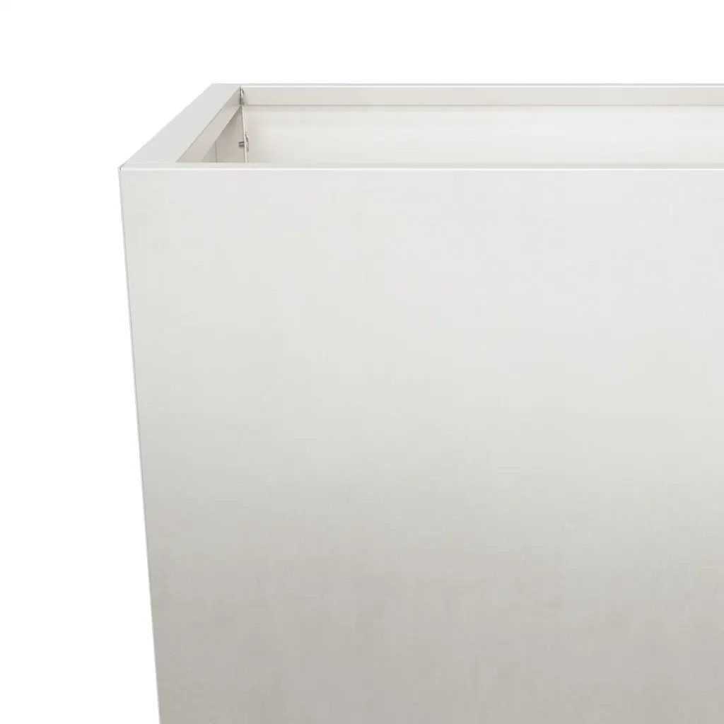 Fioriere da Giardino 2 pz 45x45x75 cm in Acciaio Inox 851103