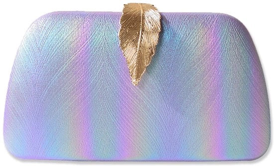 Borsa a Tracolla con Chiusura a Lame e Portafoglio per Festa di Gala con Accenti Luminosi