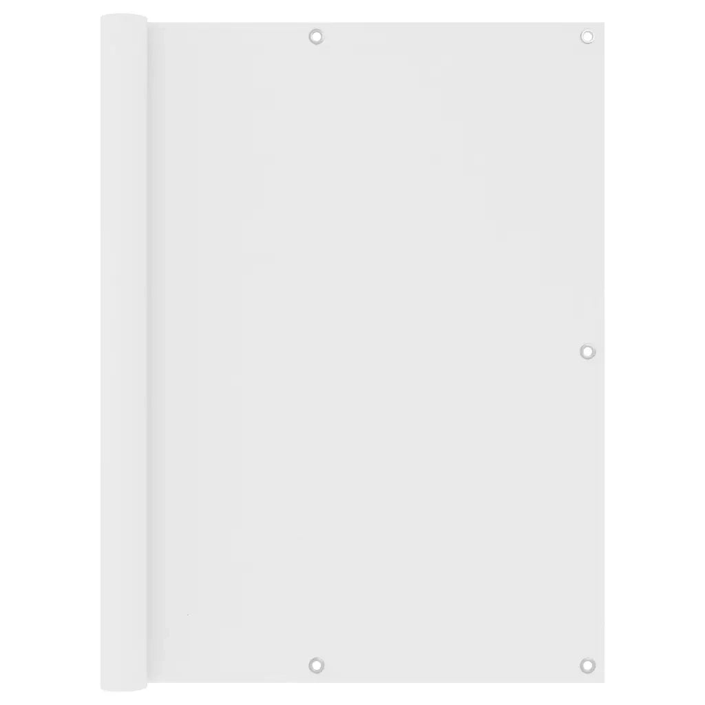 Paravento Balcone Bianco 120x300 cm Tessuto Oxford cod mxl 16906