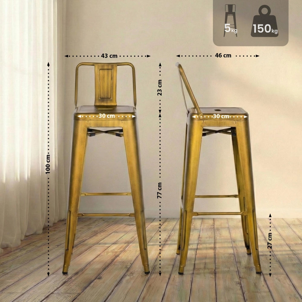 Set di 2 sgabelli da bar Mason 2