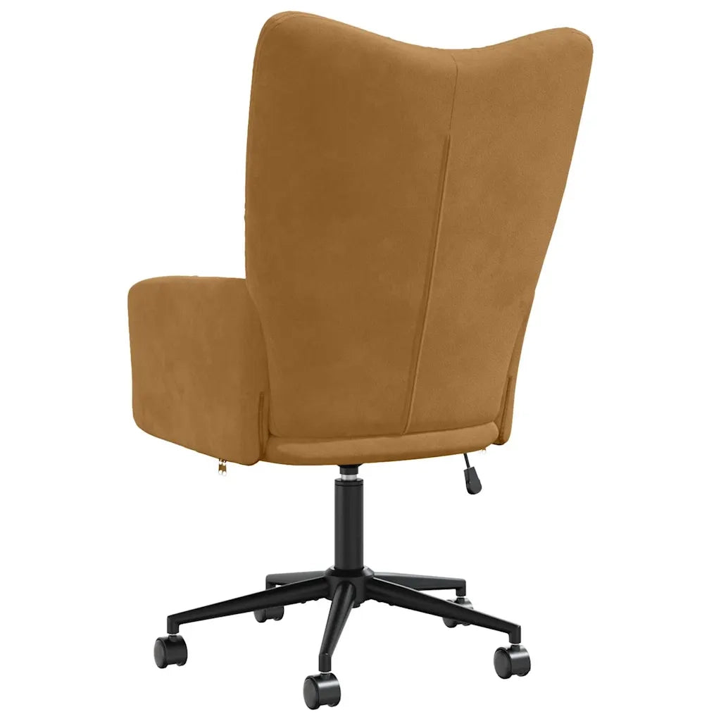 Divano Sedia-Poltrona Relax Marrone in Velluto 915817