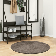 Tappeto a Pelo Lucido Lungo ISTAN Effetto Grigio Ã˜ 100 cmcod mxl 86055