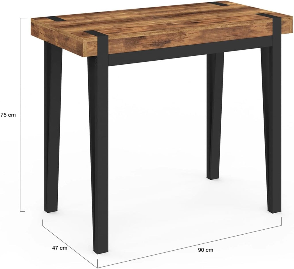 Consolle allungabile AUSTRIA, 10 posti, 235 cm, design industriale