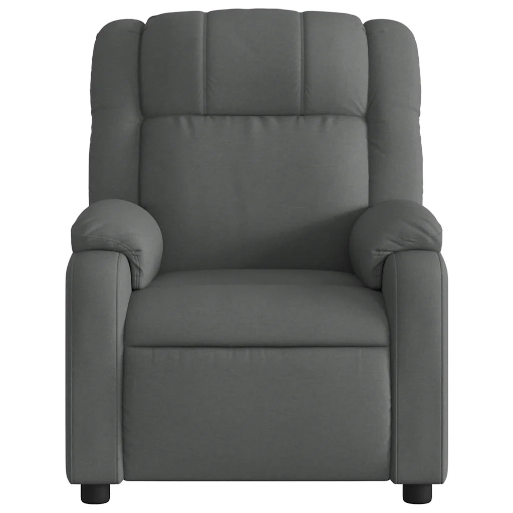 Divano Sedia-Poltrona reclinabile in Tessuto Grigio Scuro 998955