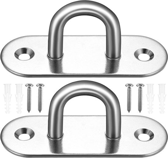 Haken per plafondo per l'appendage fino a 250 kg - adatti per sospensioni, lettini oscillanti, sacchi a pelo e altro ancora