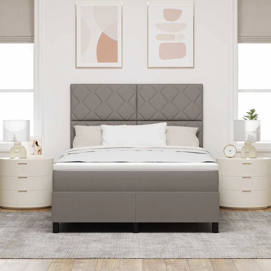 Letto a molle con strisce LED Talpa 140 x 190 cm Tessuto 3342946