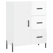 Credenza | Madia | Buffet da pranzo | Armadio da pranzo 69,5x34x90 cm in Legno Multistrato Bianco Lucido