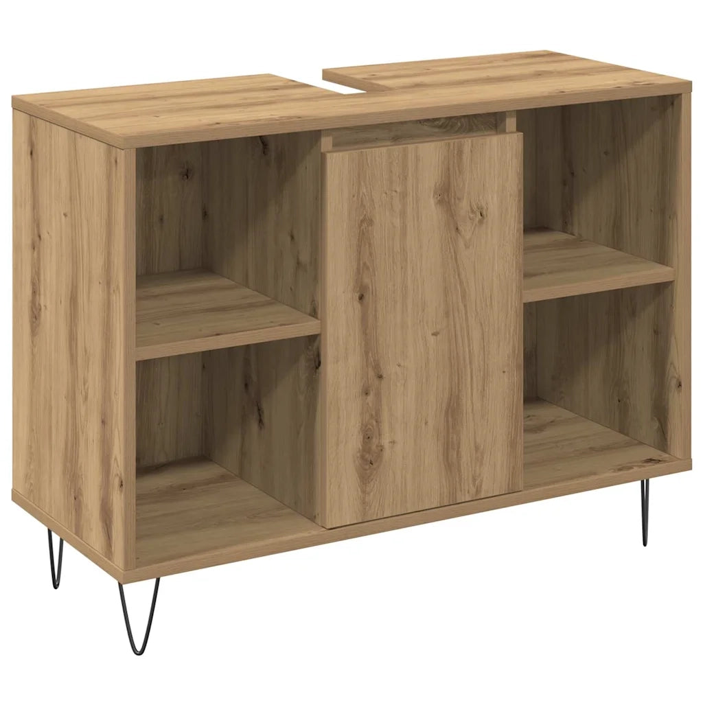 Set di mobili per il bagno con porta 3 pcs Rovere artigianale 3378508