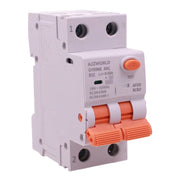 A2ZWORLD AFDD RCBO Interruttore Antincendio, Magnetotermico Differenziale con Rilevamento di Arco Elettrico, Tipo A Curva B, 1P+N 2M 6000A 30mA, AC 220V Doppia Leva GYR9NE-ARC (B32A)
