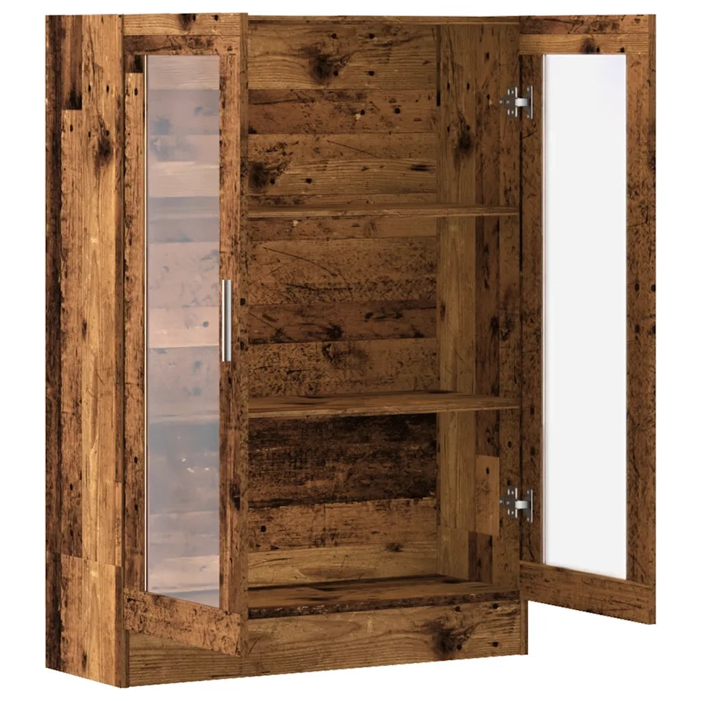 Libreria-Scaffale per Libri-Mobile di Stoccaggio Legno Antico 82,5x30,5x115 cm in Truciolato 576371