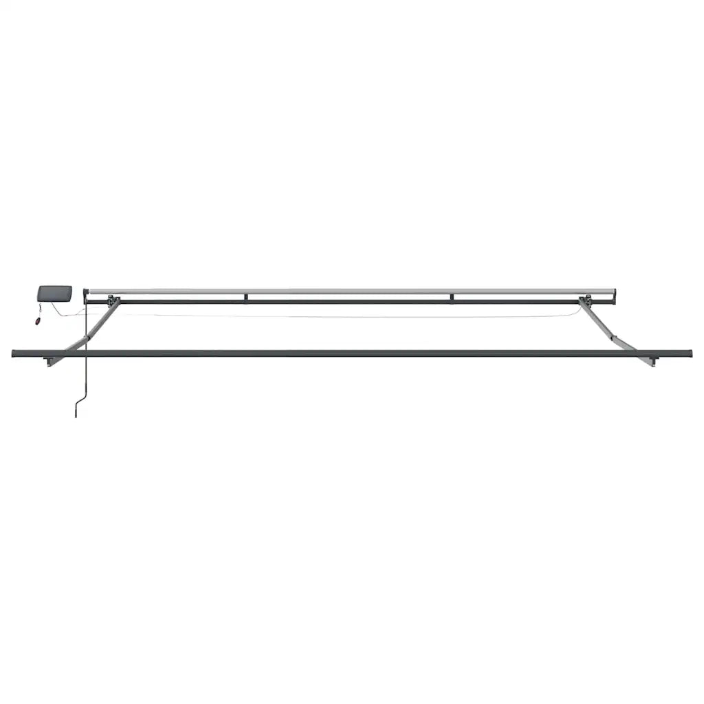 vidaXL Tenda da Sole con Antracite 4 × 3,5 m Metallo