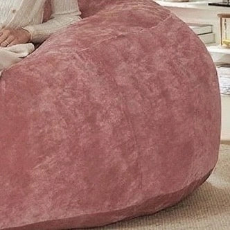 Pouf sacco convertibile con supporto allevia pressione e rivestimento lavabile per piccoli spazi in spugna rosa