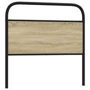 Testiera Rovere Sonoma 100 cm in Acciaio e Legno Multistrato