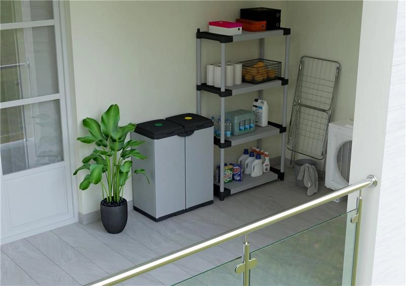 PORTASACCO BIS
 PER SACCHI DA 80 LT PER ESTERNO E INTERNO 68 X38PX87H CM