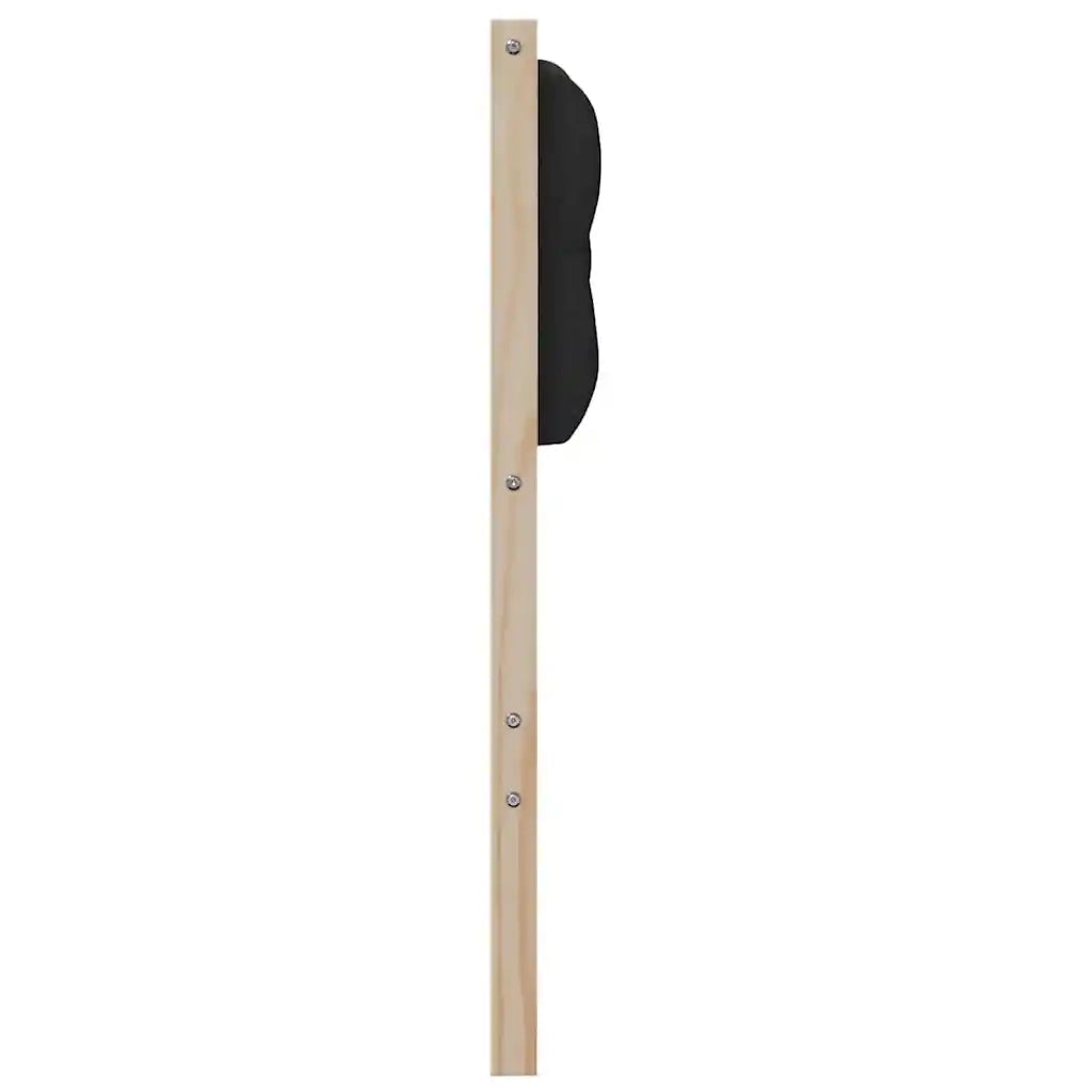 Testiera Altro-Testiera con Cuscini Marrone e nero 90 cm Legno di pino massello